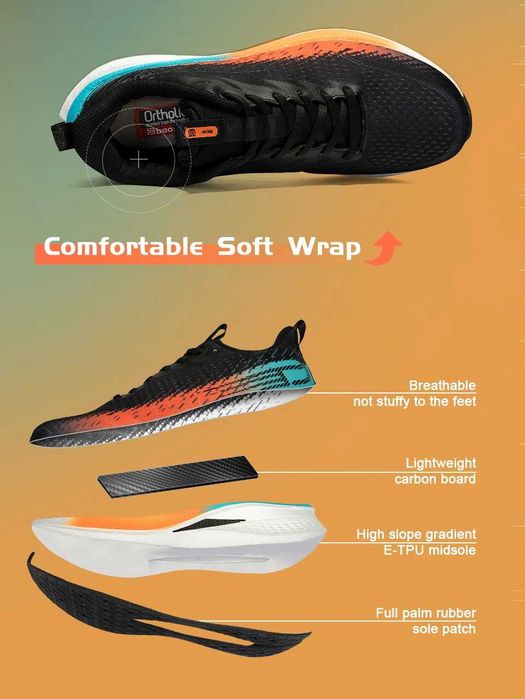 Baasploa Pardus 44 US 11 Карбон. E-TPU (Adidas BOOST);  Устілки Eirmat