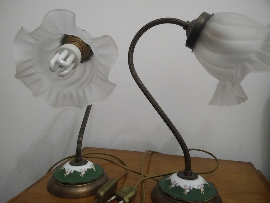 Candeeiros antigos em latão