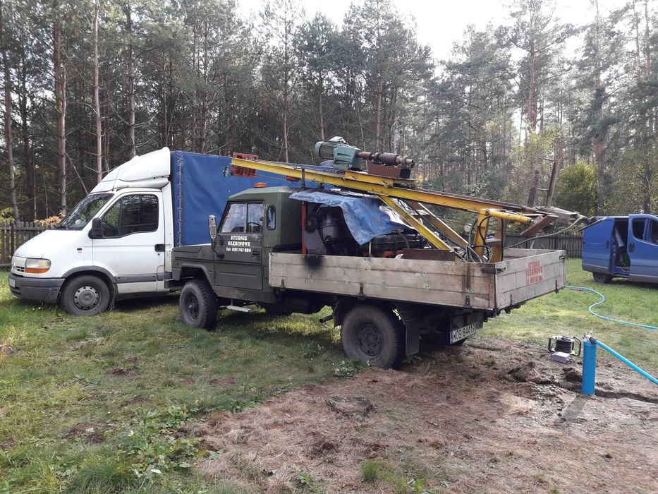 Studnie głębinowe , studnia, Odwierty pod pompy ciepła, odwadnianie działki
