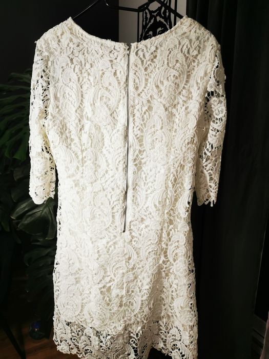 Koronkowa biała sukienka roz. L