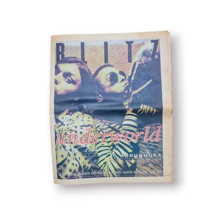 Revista BLITZ – Capa “Underworld / Pearl Jam / António Abrunhosa”-1990