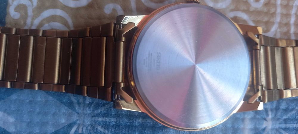 Relógio Seiko Quartz Dourado Original Como Novo