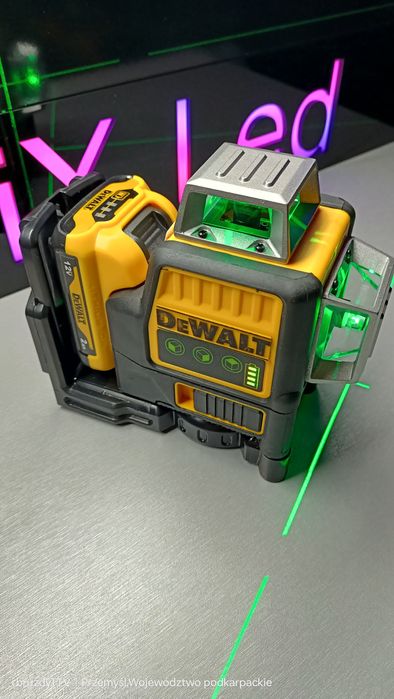 Laser DeWalt DW089LG 360 krzyżowy poziomica laserowa zielony bateria