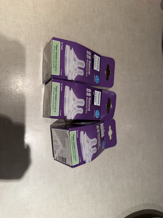 3 opakowania smoczków do butelek Philips Avent 1 Extra Slow