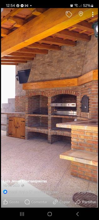 Churrasqueiras  rusticas e linha  moderna