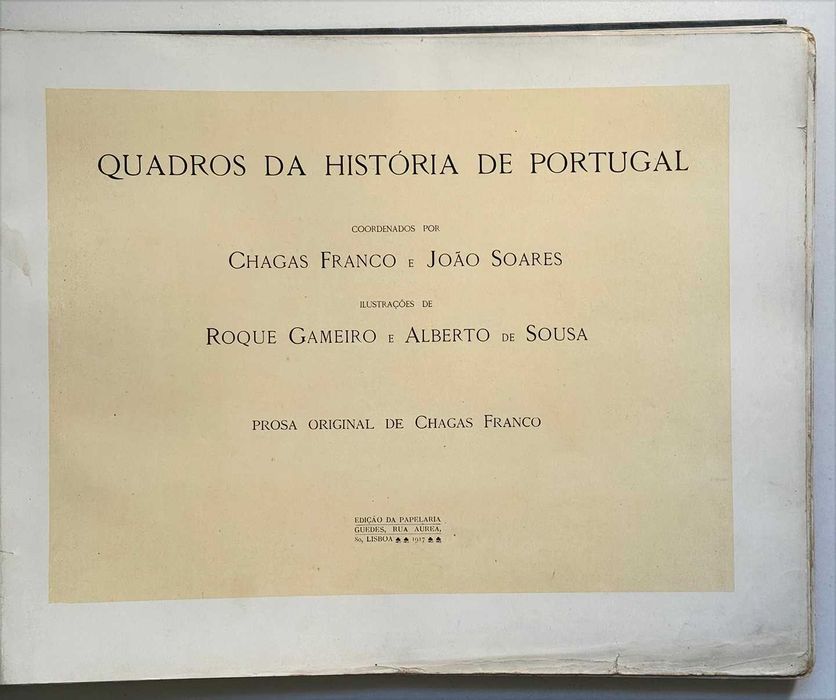 1917_Quadros da História de Portugal. 1ª Edição. Raro!