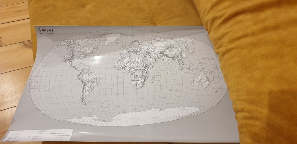 MAPA ŚWIATA dwustronna