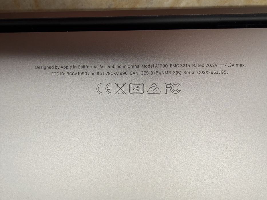 Macbook pro 2018 15”