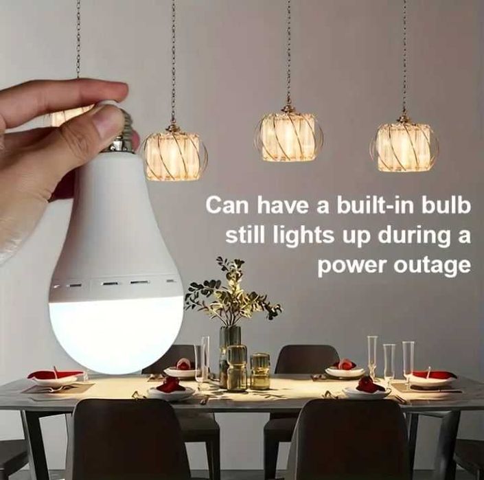 ПЕРЕЗАРЯДЖУВАЛЬНІ лампочки з ПУЛЬТОМ, на батарейках