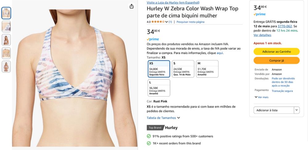 Biquíni Hurley Novo