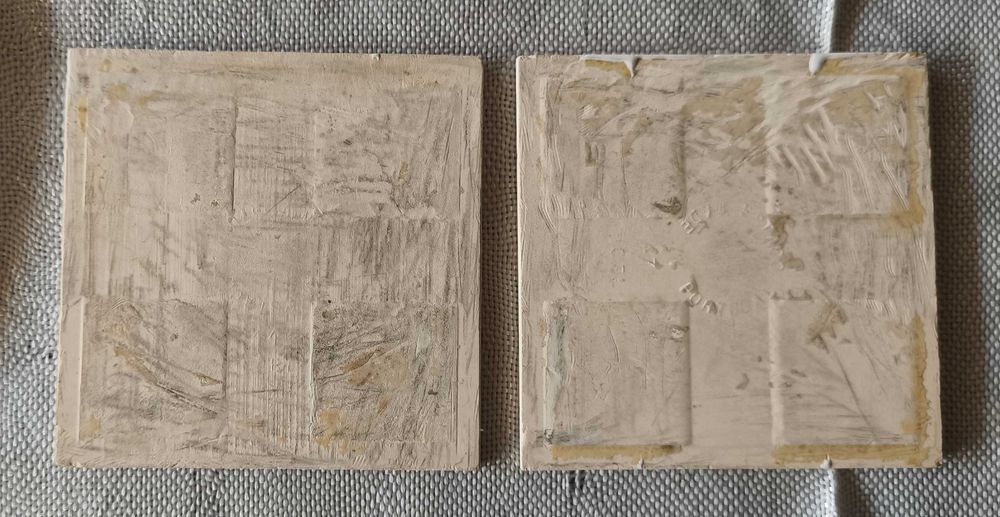 Lote de 2 Azulejos de colecção carros antigos - Estaco