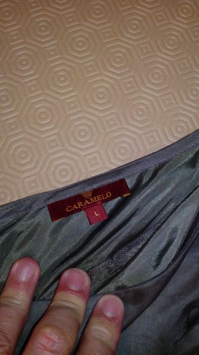 Saia comprida e top de cerimónia da marca Caramelo