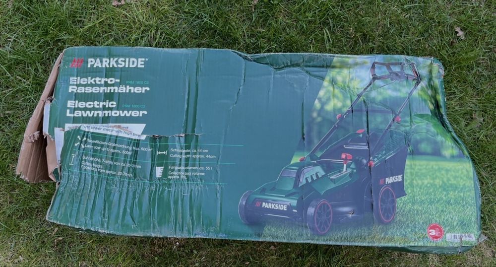 Kosiarka elektryczna Parkside PRM 1800 C3 porządna z koszem kablem