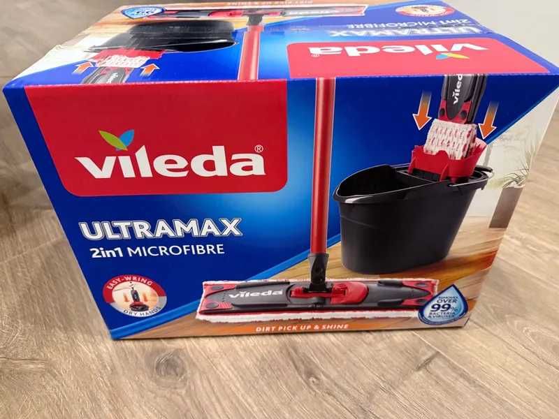 швабра с отжимом и ведром Vileda Ultramax Box Набор для уборки