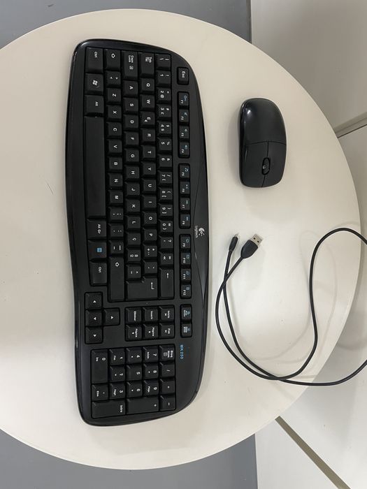 Ecrã de computador + teclado + rato