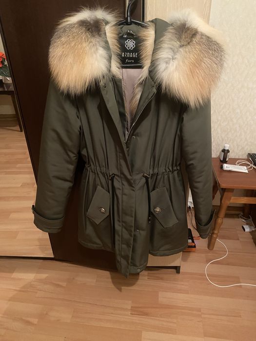Парка с натуральным мехом