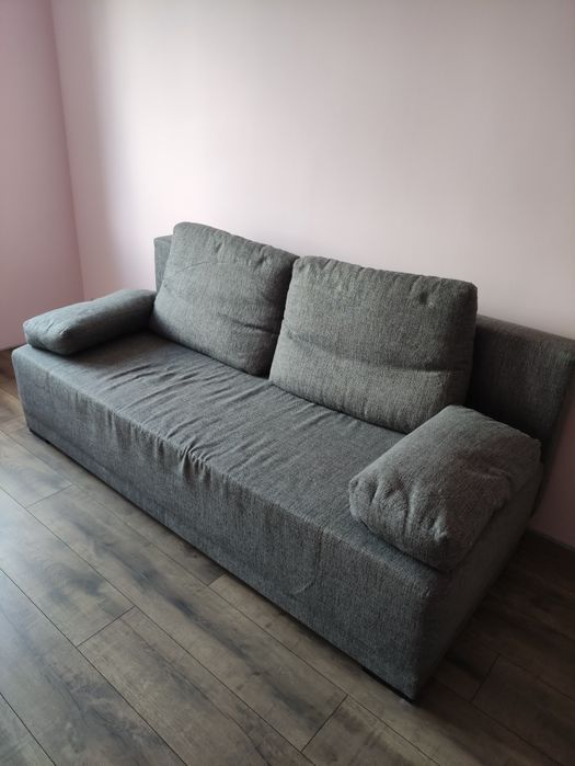 IKEA ARVIKEN Rozkładana sofa 3-osobowa szary