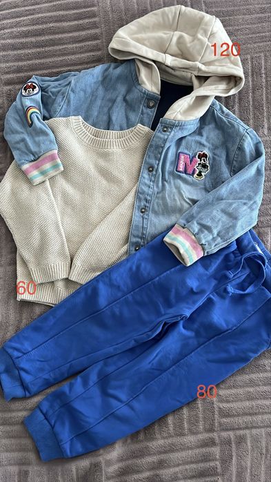 Одяг для дівчинки штани кофта майка 98-104