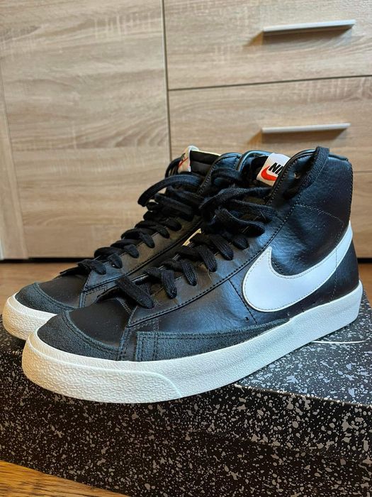 Buty NIKE MID 77 czarne skorzane