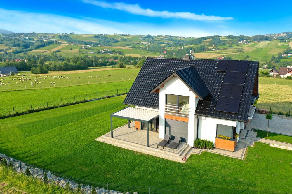 Pergola ogrodowa tarasowa. Sterowanie radiowe, automatyka pogodowa