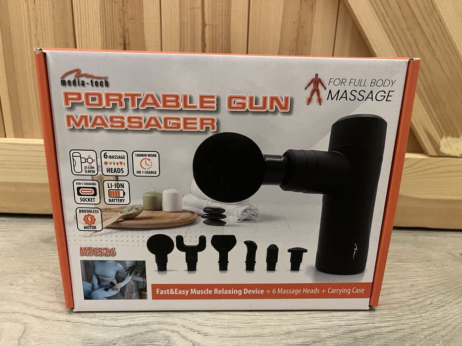 Masażer do ciala pistolet, idealny prezent MEDIA TECH