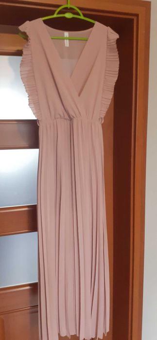 Długa suknia New Collection XL brudny róż