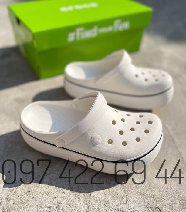 Хіт Сезону Crocs на платформі Crocs Crocband Platform На Платформі