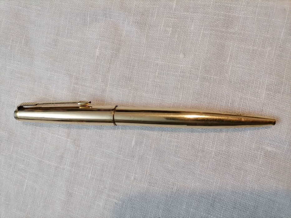 2 canetas Parker com banho de ouro antigas