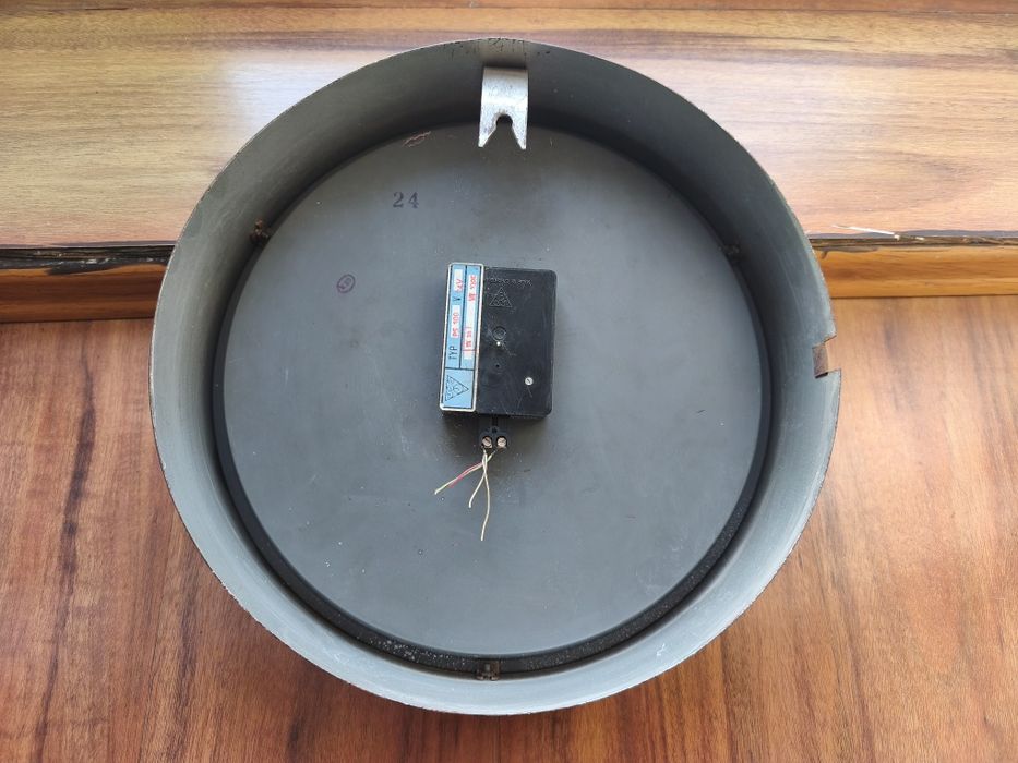 Zegar dworcowy kolejowy Pragotron Chronotechna PJ30, oryginał z 1950!