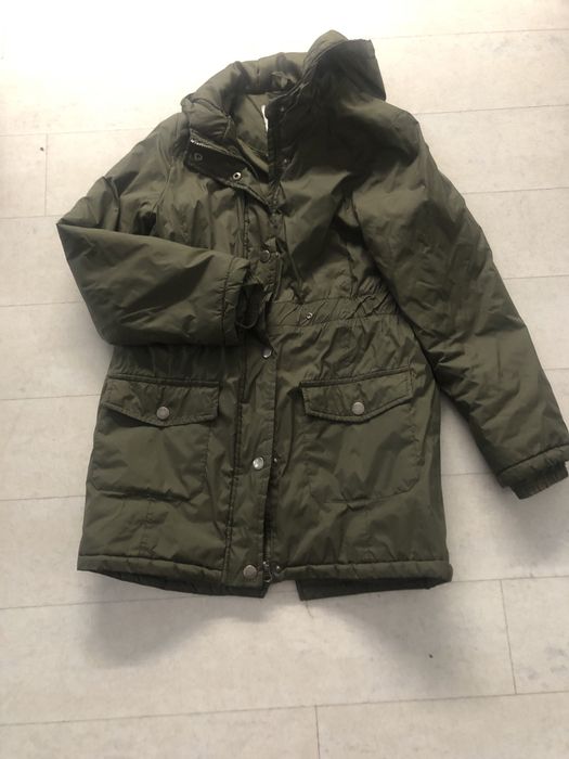 Kurtka Pepperts 146/ ok.11 lat khaki dla dziewczynki kaptur lekka