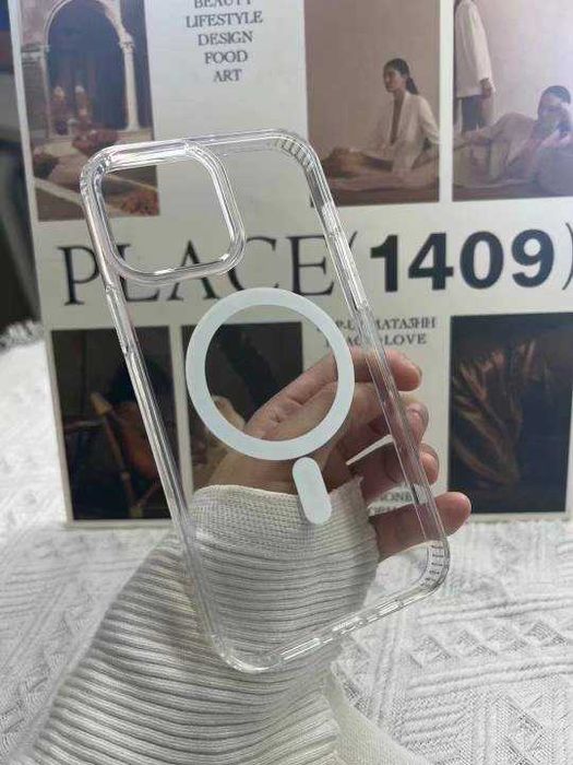 Чохол прозорий з максейвом Iphone 13 14 16 Pro Max гурт