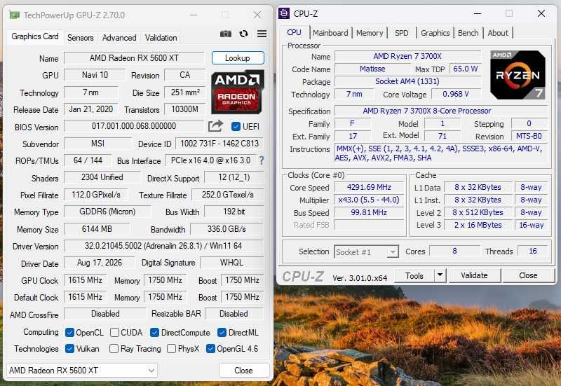 ПК Ryzen 7 3700X + RX 5600XT 16GB ОЗП