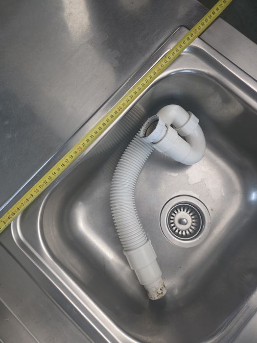 Tampo de Cozinha de 2,50m c/ Inox e Lava-Louça Integrado – Praticamente Novo
