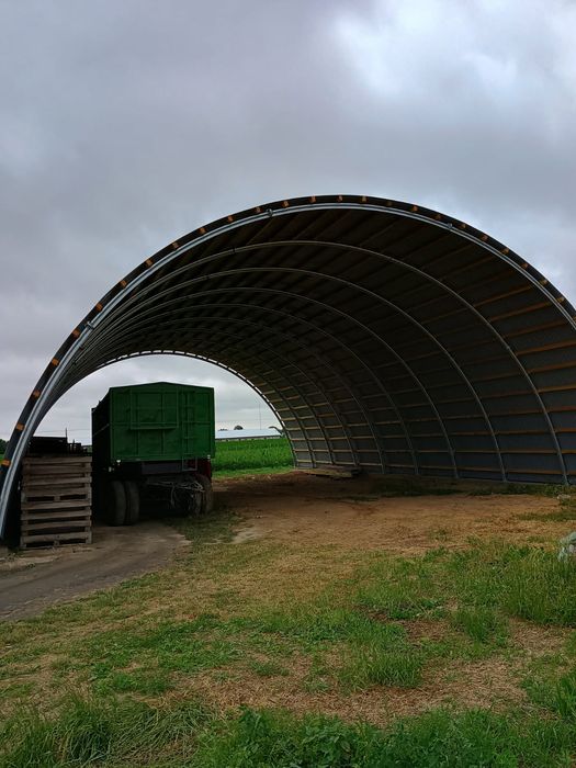 Hala łukowa 14.5 x 20m wys 6.4m ocynk wiata garaż obora magazyn kurnik