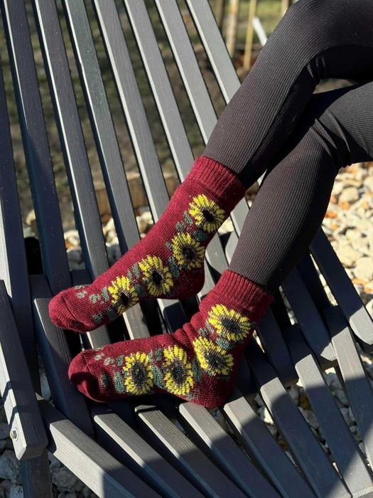 з натуральної  овечої Шерсяні шкарпетки , Носки, Вовняні, капці дому