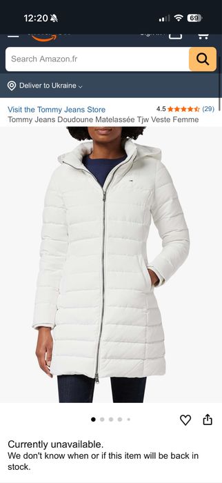 Новий пуховик tommy hilfiger XXS