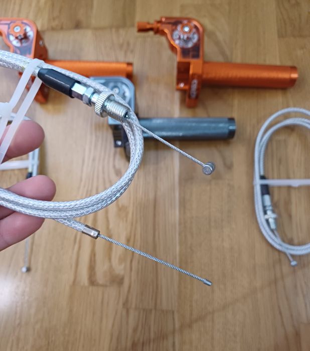 короткоходная ручка газа Acerbis + трос газа