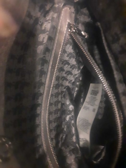 Torebka Karl Lagerfeld oryginalna skora natur. srebrna TK maxx 1200zl