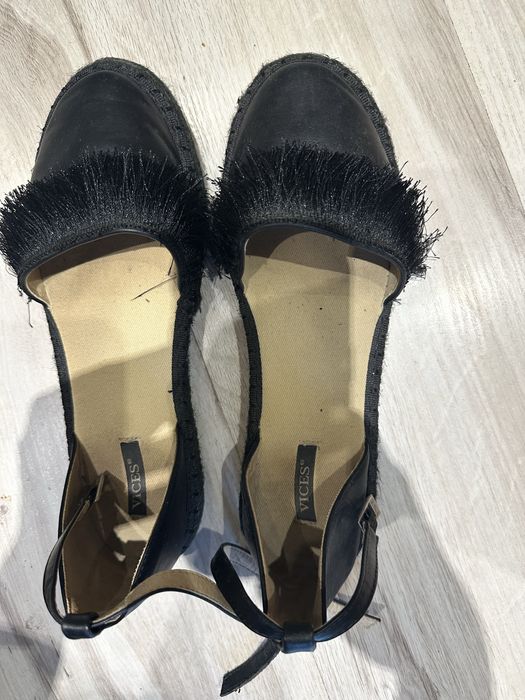 Czarne espadryle Vices rozmiar 39