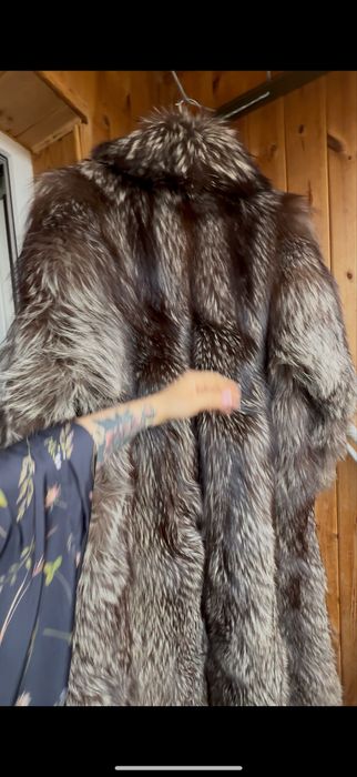 Чернобурка в пол натуральная