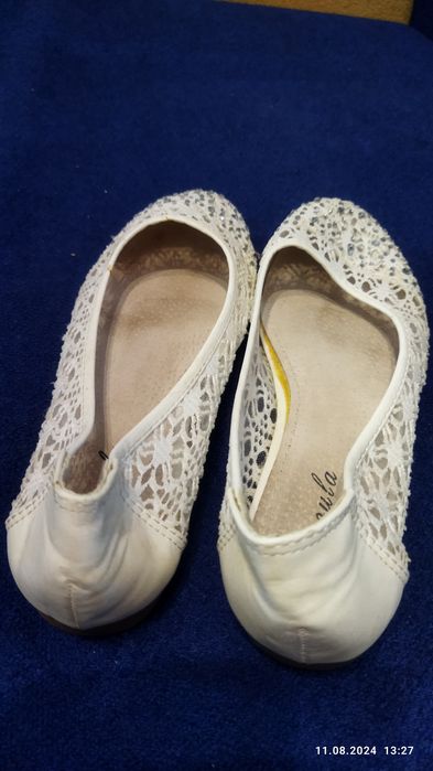 балетки 38 р свадебные обувь свадебная кружевная