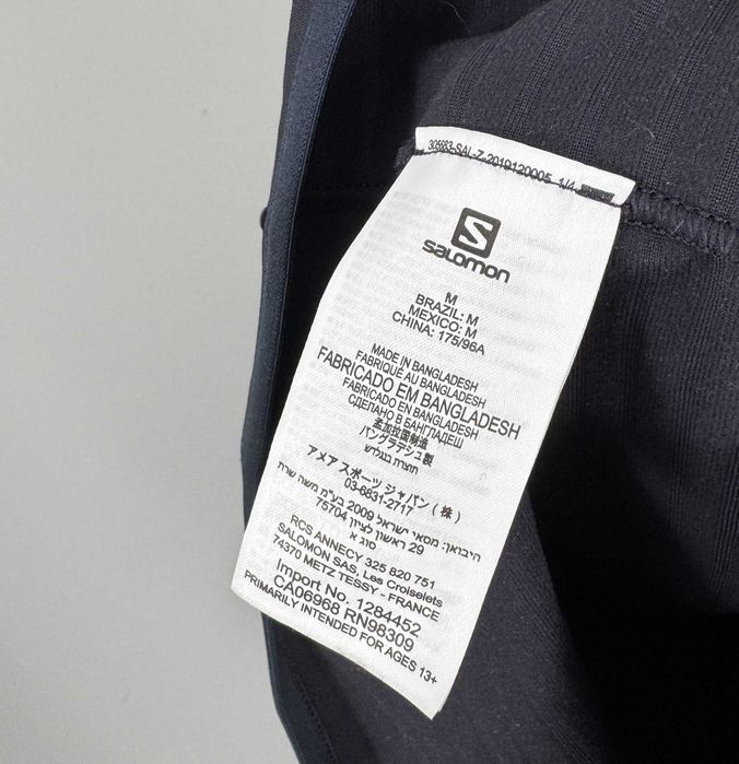Bluza Męska Salomon Outrack Midlayer Half Zip Men's Outdoor Pullover Top Navy Size M
