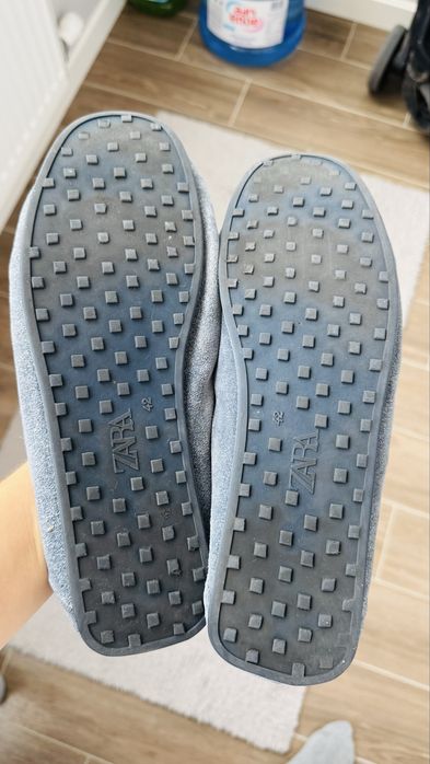 Макасини, туфлі, лофери чоловічі сині zara 42