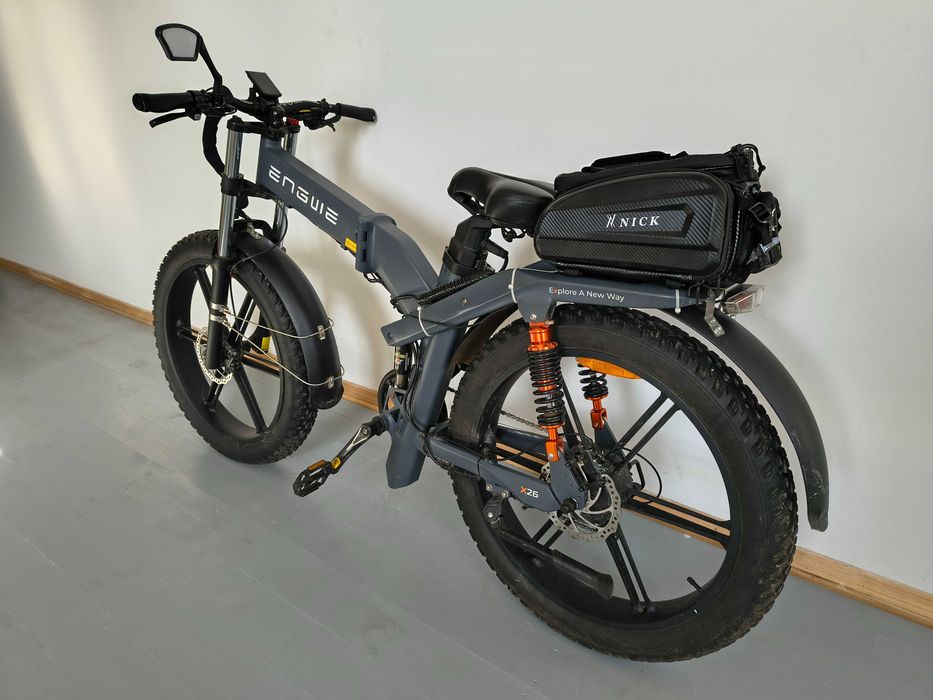 Електровелосипед / Элетровелосипед Engwe X26 Dual Battery 1200W. Рама-трансформер, байк можна траспортувати в авто. Купляв новим літом 2024р.