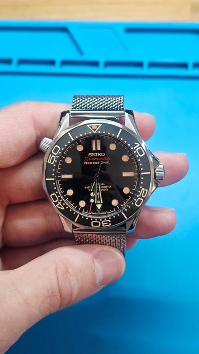 Relógio Seamaster 007 Seiko Mod Mecaquartz