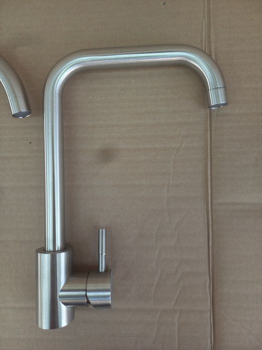 РАСПРОДАЖА!!! Смеситель/змішувач/кран для кухни из нержавейки на гайке