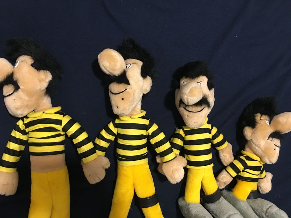 peluche os Irmão DALTON da banda desenhada Lucky Luke novos a estrear