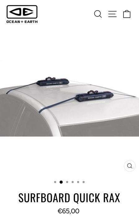 Suporte de tejadilho para pranchas de surf