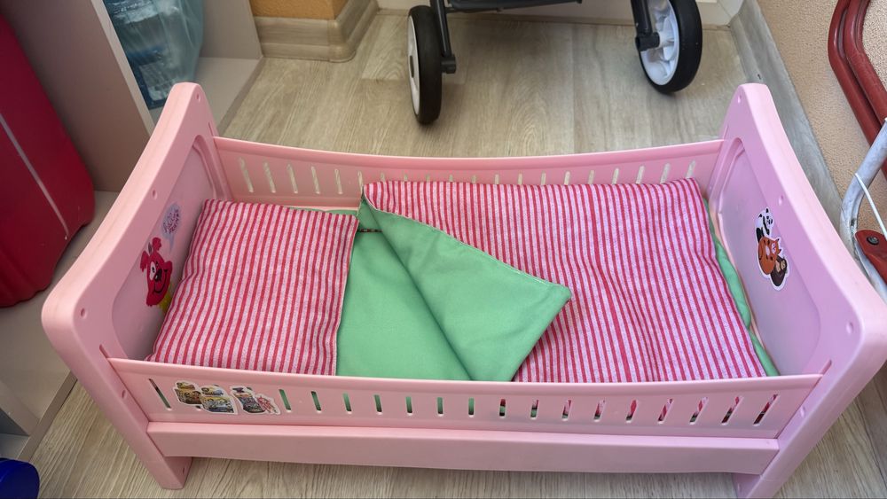 Ліжко для ляльки,  baby born, коляска