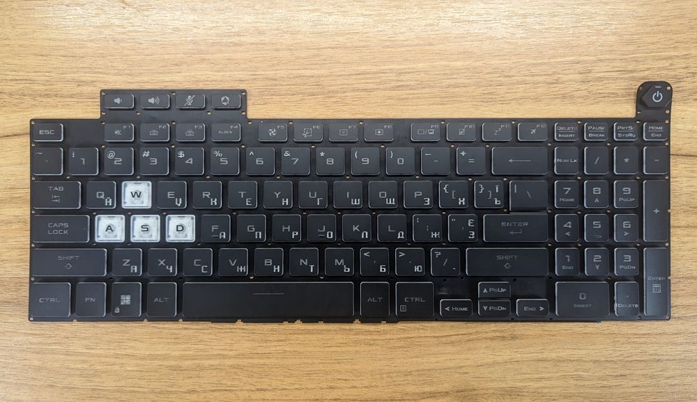 Клавіатура Asus fx507 fx507z fx507zfx507ze fx507zm fx507zr fa507 fa507